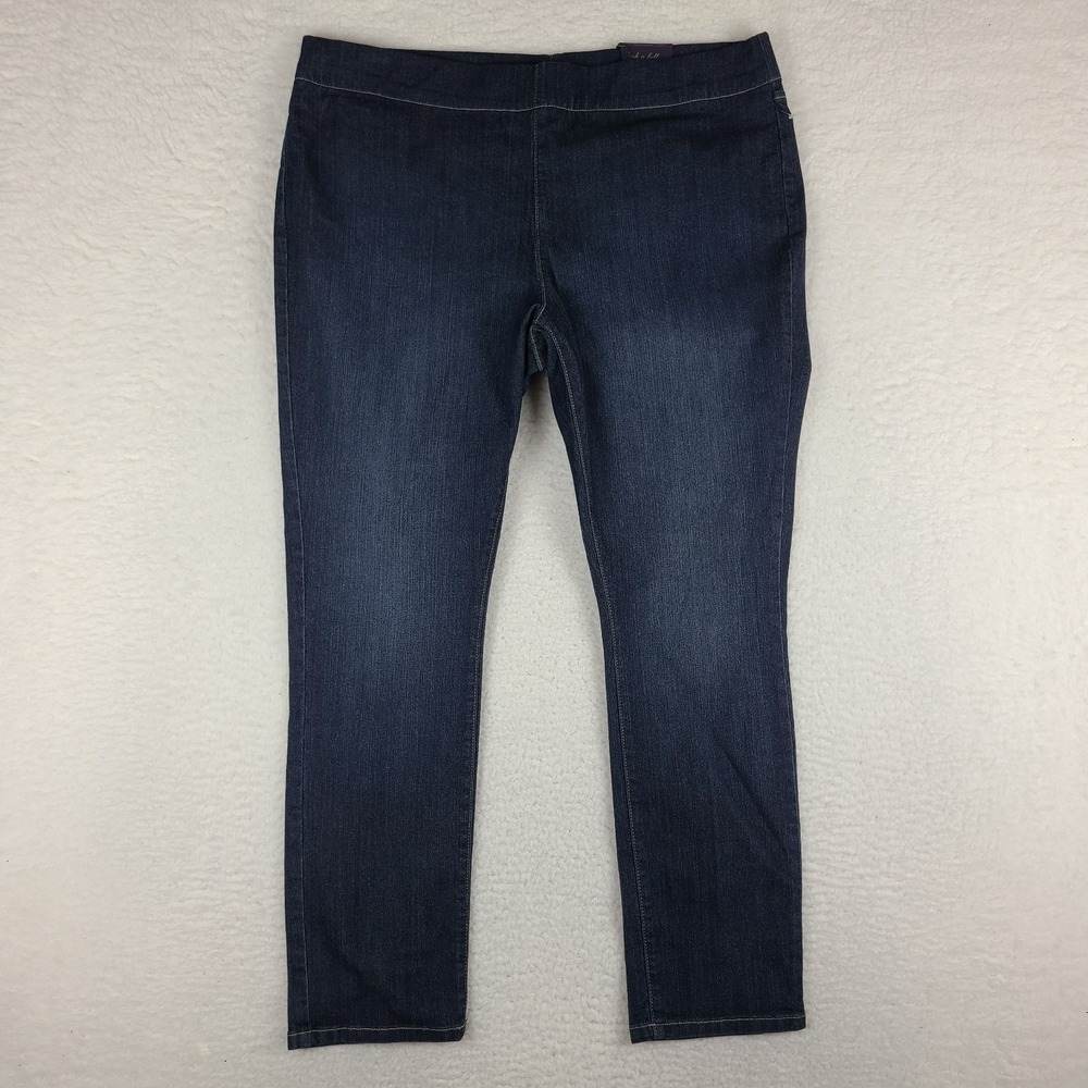 NYDJ Not‎ Your Daughter Jeans Womens 18P 18 Petite Pull On Legging Denim NWT NEW